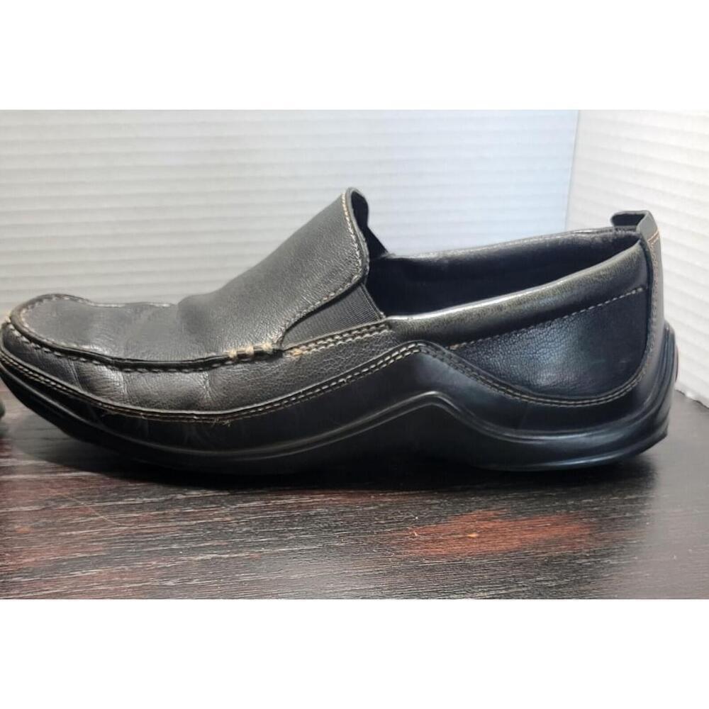 COLE HAAN Tucker Venetian Black 9 M Men Leather Driving Moccasin Loafers